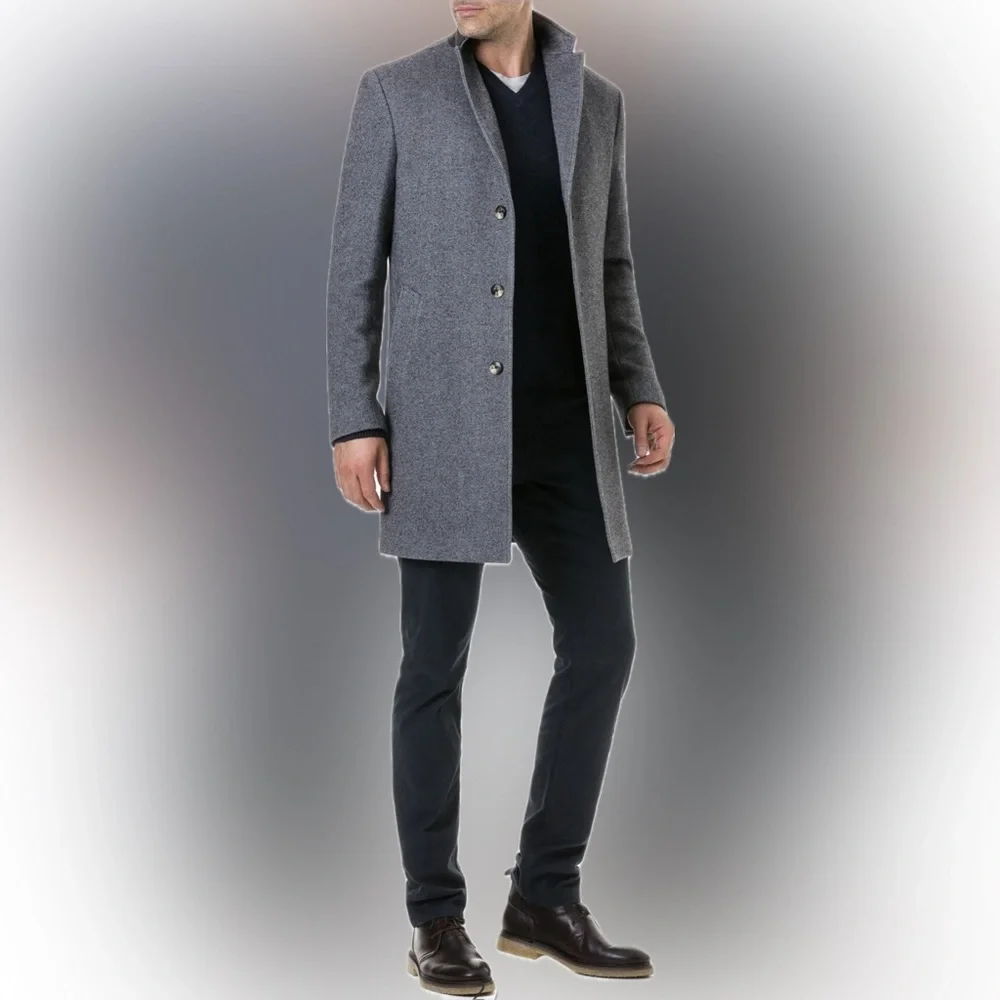 [NWT] Rodd & Gunn, Calton Hill Wool Blend Coat, ASH, Small *Italian Wool* - Picture 2 of 5